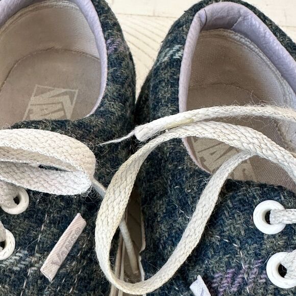 Van's Plaid Tweed Houndstooth Era Sneaker Shoes Blue - US Men's 5 Women's 6.5 - Picture 12 of 12